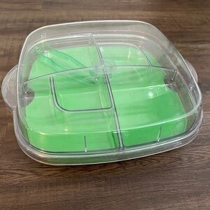 The Pampered Chef #2292 Cool and Serve Square Tray Set Deviled Eggs Hold…